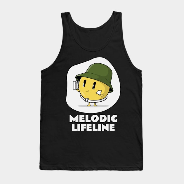 Melodic Lifeline Therapy Music Tank Top by Distinkt